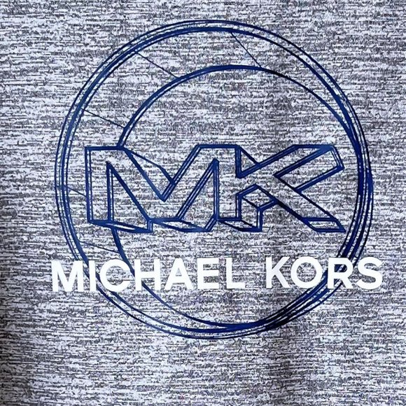 NEW! Michael Kors Double LOGO Grey Pull Over Sweatshirt Top- Size M - Picture 4 of 14